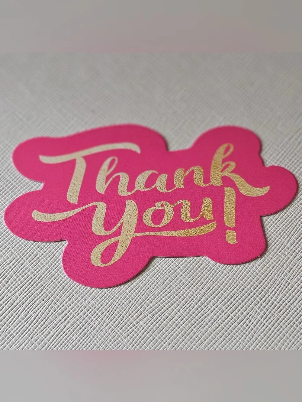 25 count Thank You Cards Small Business Appreciation - Bright Pink And Gold